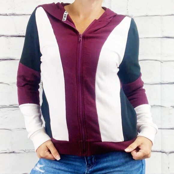 Victoria’s Secret PINK hooded jacket sweatshirt - Picture 1 of 6